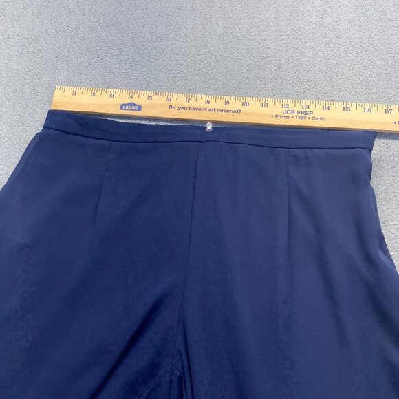 S.Levine‎ Women Zipper Pants Size Large Blue Stretch USA Made,Wide Leg - Picture 6 of 15